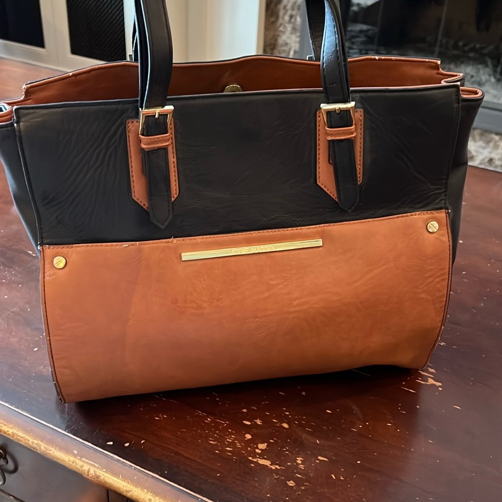 Black and Brown Steve Madden Tote bag